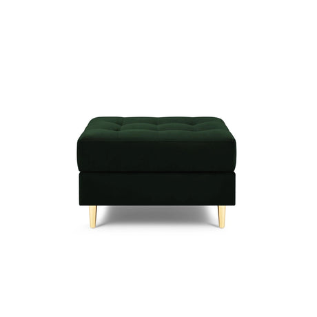 Aspen Pouf aus Samt in Flaschengrün (Salvador 7), 60x70x46 cm von Cosmopolitan Design – Bild 2