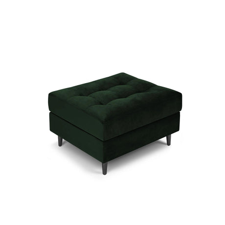 Aspen Pouf aus Samt in Flaschengrün (Salvador 7), 60x70x46 cm von Cosmopolitan Design – Bild 1