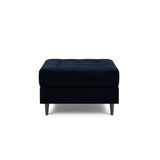 Aspen Pouf aus Samt in Königsblau (Salvador 5), 60x70x46 cm von Cosmopolitan Design – Bild 2