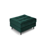 Aspen Pouf aus Samt in Petrol (Salvador 6), 60x70x46 cm von Cosmopolitan Design – Bild 1