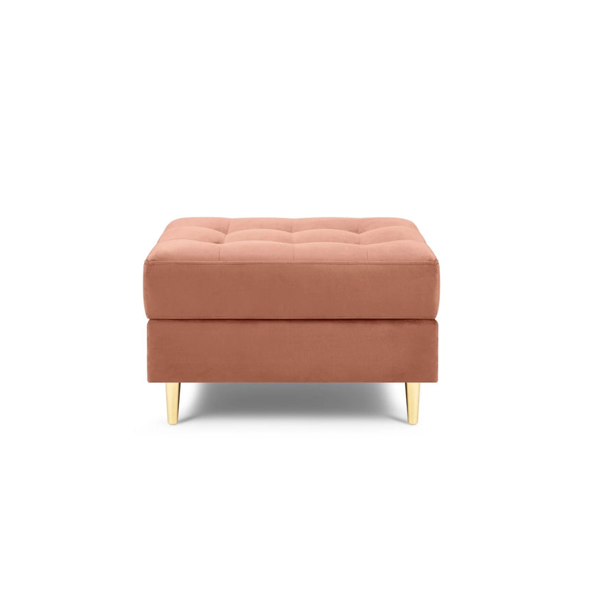 Aspen Pouf aus Samt in Rosa (Salvador 11), 60x70x46 cm von Cosmopolitan Design – Bild 2