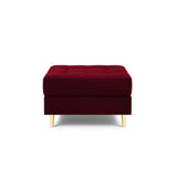 Aspen Pouf aus Samt in Rot (Salvador 13), 60x70x46 cm von Cosmopolitan Design – Bild 2