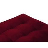 Aspen Pouf aus Samt in Rot (Salvador 13), 60x70x46 cm von Cosmopolitan Design – Bild 3