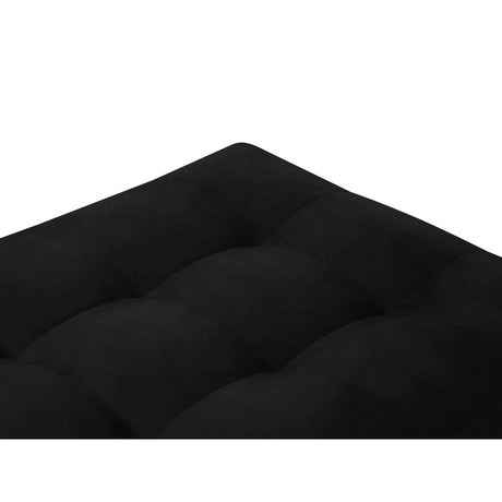Aspen Pouf aus Samt in Schwarz (Salvador 19), 60x70x46 cm von Cosmopolitan Design – Bild 3
