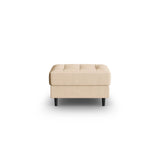 Aspen Pouf aus Strukturierter Stoff in Beige (Melva 06), 60x70x46 cm von Cosmopolitan Design – Bild 1