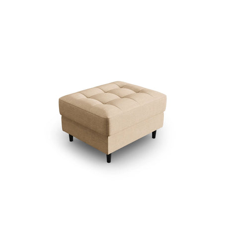 Aspen Pouf aus Strukturierter Stoff in Beige (Melva 06), 60x70x46 cm von Cosmopolitan Design – Bild 2