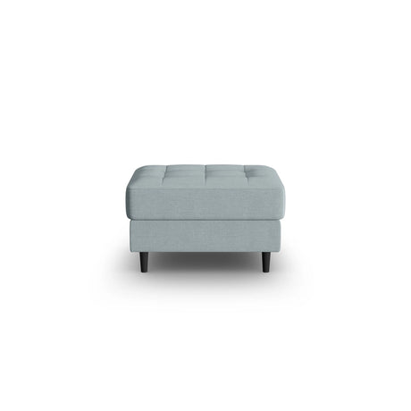 Aspen Pouf aus Strukturierter Stoff in Blau (Melva 72), 60x70x46 cm von Cosmopolitan Design – Bild 1