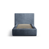 Asti Bett mit Kopfteil und Stauraum, aus Chenille (PeHa77) in Dunkelblau, 90x200 cm von Cosmopolitan Design – Bild 3