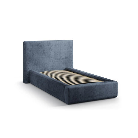 Asti Bett mit Kopfteil und Stauraum, aus Chenille (PeHa77) in Dunkelblau, 90x200 cm von Cosmopolitan Design – Bild 4