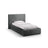 Asti Bett mit Kopfteil und Stauraum, aus Chenille (PeHa90) in Dunkelgrau, 90x200 cm von Cosmopolitan Design – Bild 1
