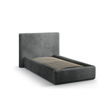 Asti Bett mit Kopfteil und Stauraum, aus Chenille (PeHa90) in Dunkelgrau, 90x200 cm von Cosmopolitan Design – Bild 4