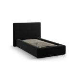 Asti Bett mit Kopfteil und Stauraum, aus Samt (Ma2219) in Schwarz, 90x200 cm von Cosmopolitan Design – Bild 4