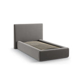 Asti Bett mit Kopfteil und Stauraum, aus Samt (Ma2241) in Dunkelgrau, 90x200 cm von Cosmopolitan Design – Bild 4