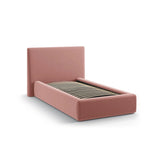 Asti Bett mit Kopfteil und Stauraum, aus Samt (Ma2257) in Rosa, 90x200 cm von Cosmopolitan Design – Bild 4