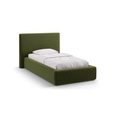 Asti Bett mit Kopfteil und Stauraum, aus Samt (Ma2295) in Armeegrün, 90x200 cm von Cosmopolitan Design – Bild 1