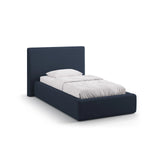 Asti Bett mit Kopfteil und Stauraum, aus Strukturierter Stoff (Mol79) in Königsblau, 90x200 cm von Cosmopolitan Design – Bild 1