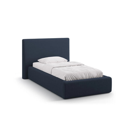 Asti Bett mit Kopfteil und Stauraum, aus Strukturierter Stoff (Mol79) in Königsblau, 90x200 cm von Cosmopolitan Design – Bild 1