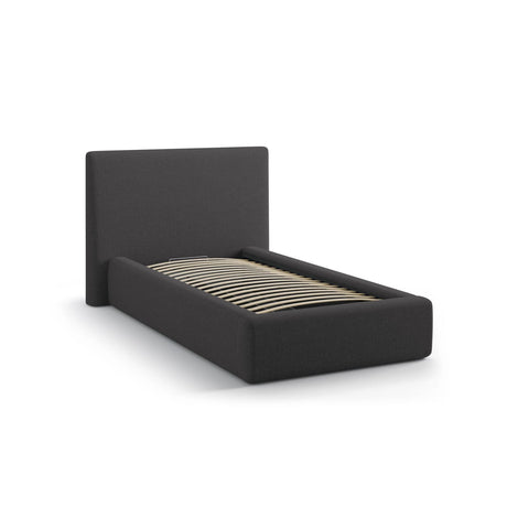Asti Bett mit Kopfteil und Stauraum, aus Strukturierter Stoff (Mol97) in Anthrazit, 90x200 cm von Cosmopolitan Design – Bild 4