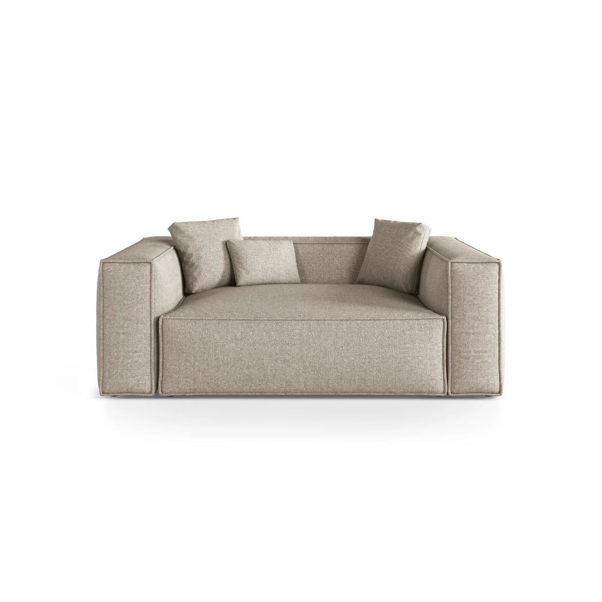 Aveiro 2-Sitzer Sofa aus Chenille in Dunkelbeige (Eden 4 Beige), 180x118x86 cm von Cosmopolitan Design – Bild 1