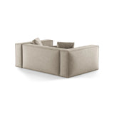 Aveiro 2-Sitzer Sofa aus Chenille in Dunkelbeige (Eden 4 Beige), 180x118x86 cm von Cosmopolitan Design – Bild 3