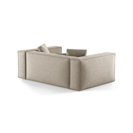 Aveiro 2-Sitzer Sofa aus Chenille in Dunkelbeige (Eden 4 Beige), 180x118x86 cm von Cosmopolitan Design – Bild 3
