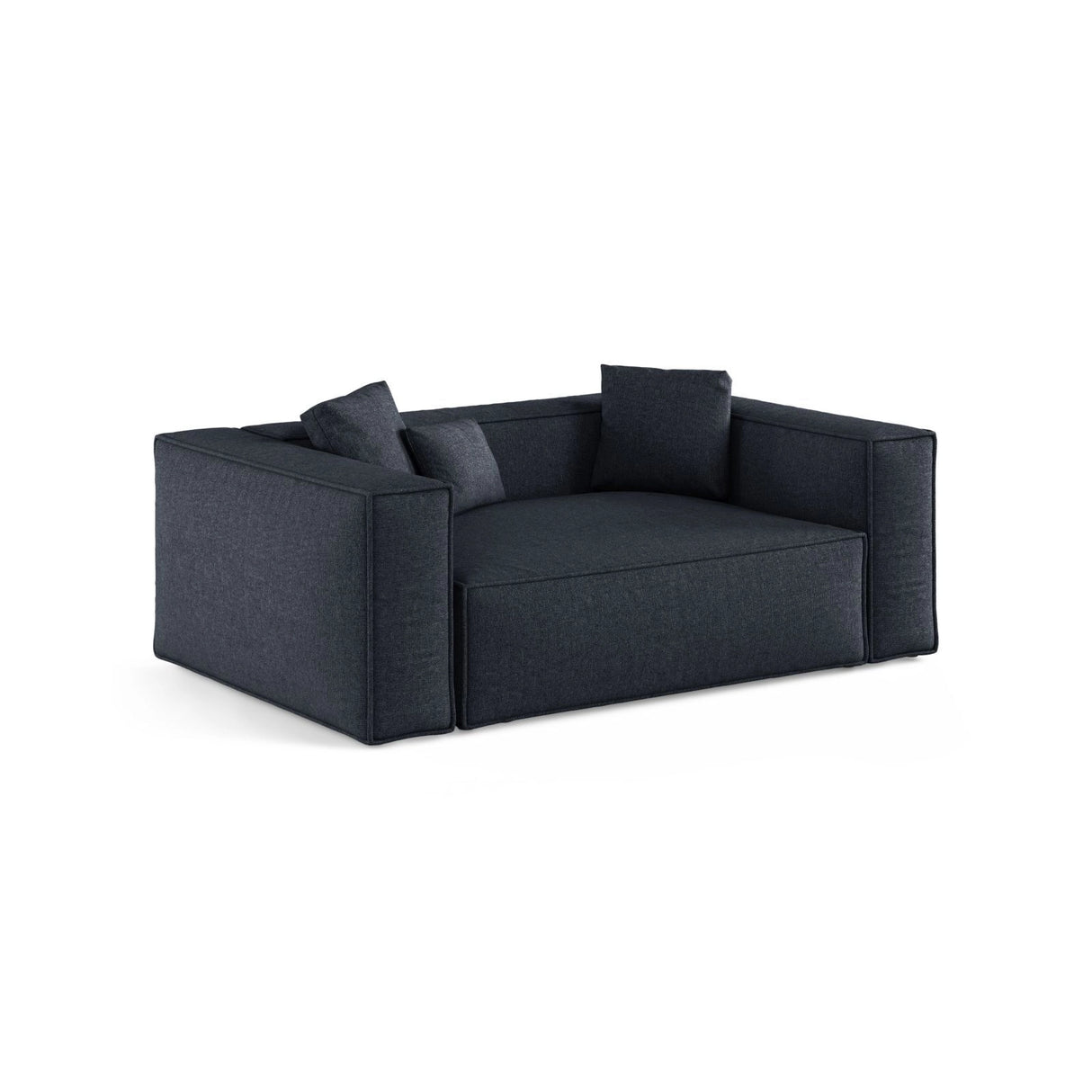 Aveiro 2-Sitzer Sofa aus Chenille in Marineblau (Eden 16 Deep Blue), 180x118x86 cm von Cosmopolitan Design – Bild 2