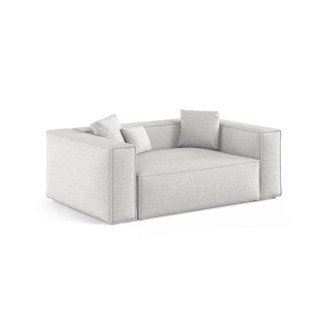 Aveiro 2-Sitzer Sofa aus Chenille in Silber (Eden 17 Silver), 180x118x86 cm von Cosmopolitan Design – Bild 2