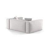 Aveiro 2-Sitzer Sofa aus Chenille in Silber (Eden 17 Silver), 180x118x86 cm von Cosmopolitan Design – Bild 3