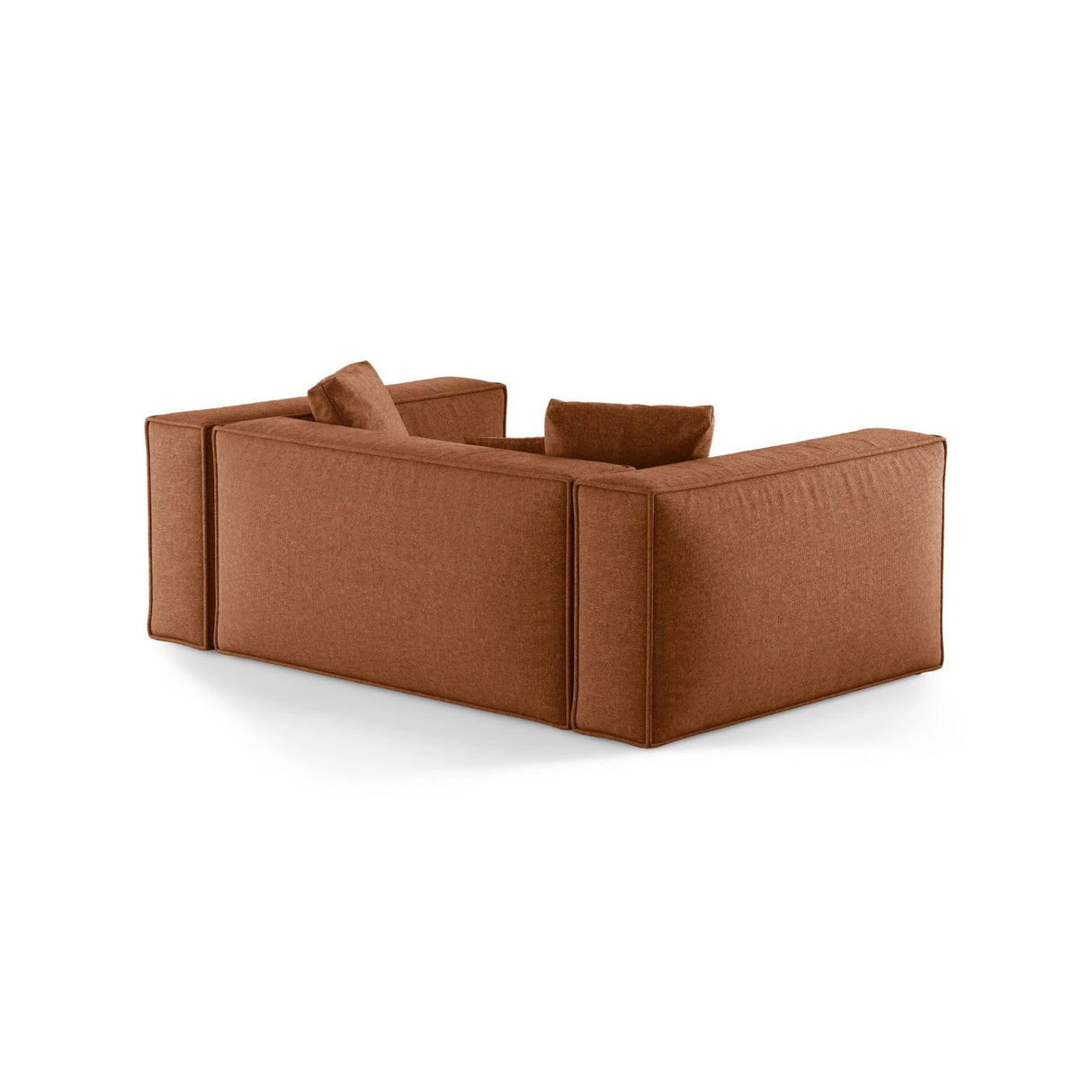 Aveiro 2-Sitzer Sofa aus Chenille in Ziegelstein (Eden 10 Terra), 180x118x86 cm von Cosmopolitan Design – Bild 3