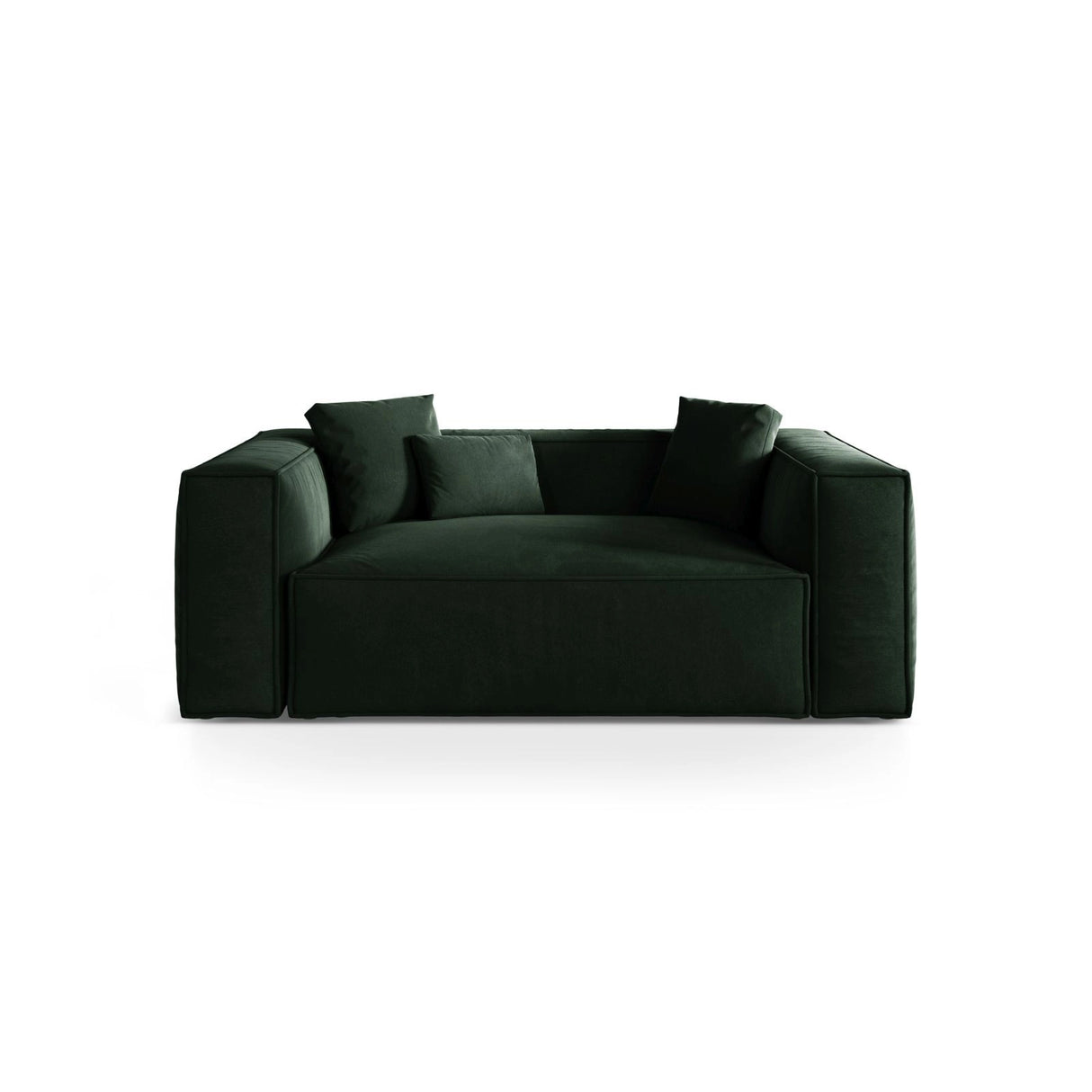 Aveiro 2-Sitzer Sofa aus Samt in Flaschengrün (Casino Deep Green), 180x118x86 cm von Cosmopolitan Design – Bild 1