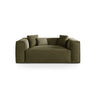 Aveiro 2-Sitzer Sofa aus Samt in Hellgrün (Casino Forest), 180x118x86 cm von Cosmopolitan Design – Bild 1