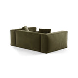 Aveiro 2-Sitzer Sofa aus Samt in Hellgrün (Casino Forest), 180x118x86 cm von Cosmopolitan Design – Bild 3
