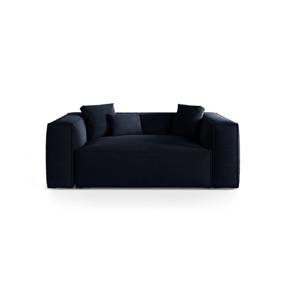 Aveiro 2-Sitzer Sofa aus Samt in Königsblau (Casino Deep Blue), 180x118x86 cm von Cosmopolitan Design – Bild 1