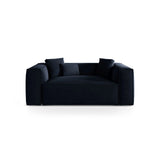 Aveiro 2-Sitzer Sofa aus Samt in Königsblau (Casino Deep Blue), 180x118x86 cm von Cosmopolitan Design – Bild 1
