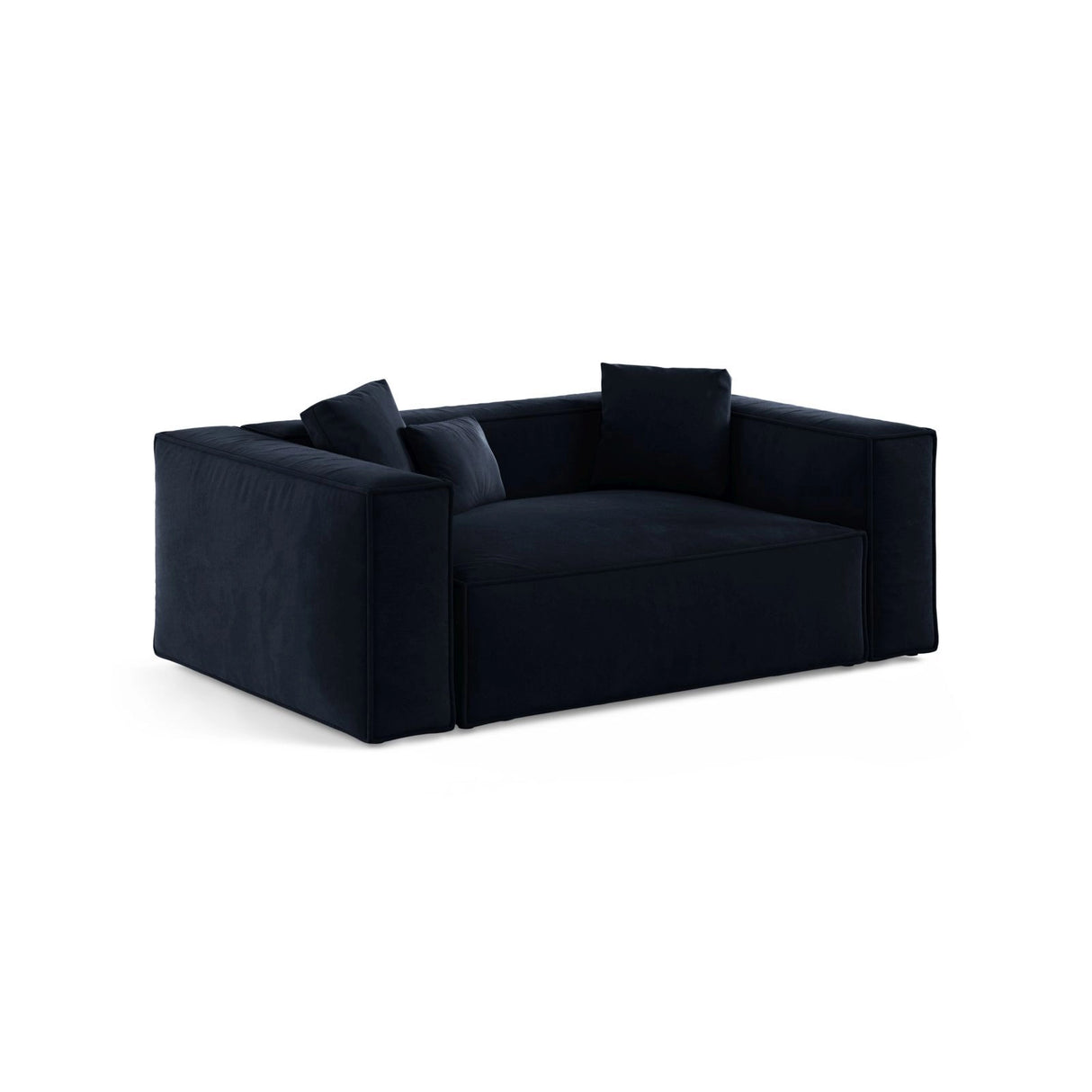 Aveiro 2-Sitzer Sofa aus Samt in Königsblau (Casino Deep Blue), 180x118x86 cm von Cosmopolitan Design – Bild 2