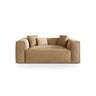 Aveiro 2-Sitzer Sofa aus Samt in Sand (Casino Lion), 180x118x86 cm von Cosmopolitan Design – Bild 1