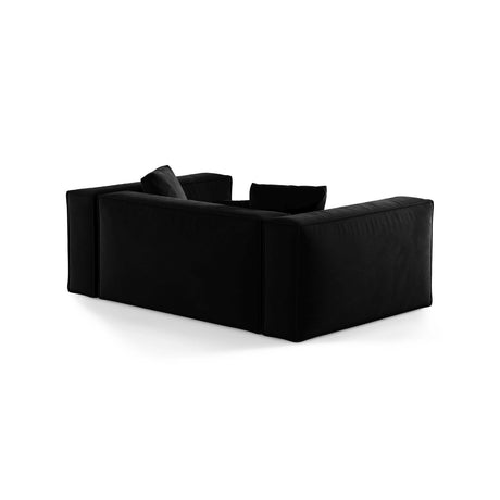 Aveiro 2-Sitzer Sofa aus Samt in Schwarz (Casino Black), 180x118x86 cm von Cosmopolitan Design – Bild 3