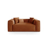 Aveiro 2-Sitzer Sofa aus Samt in Terrakotta (Casino Terracota), 180x118x86 cm von Cosmopolitan Design – Bild 1