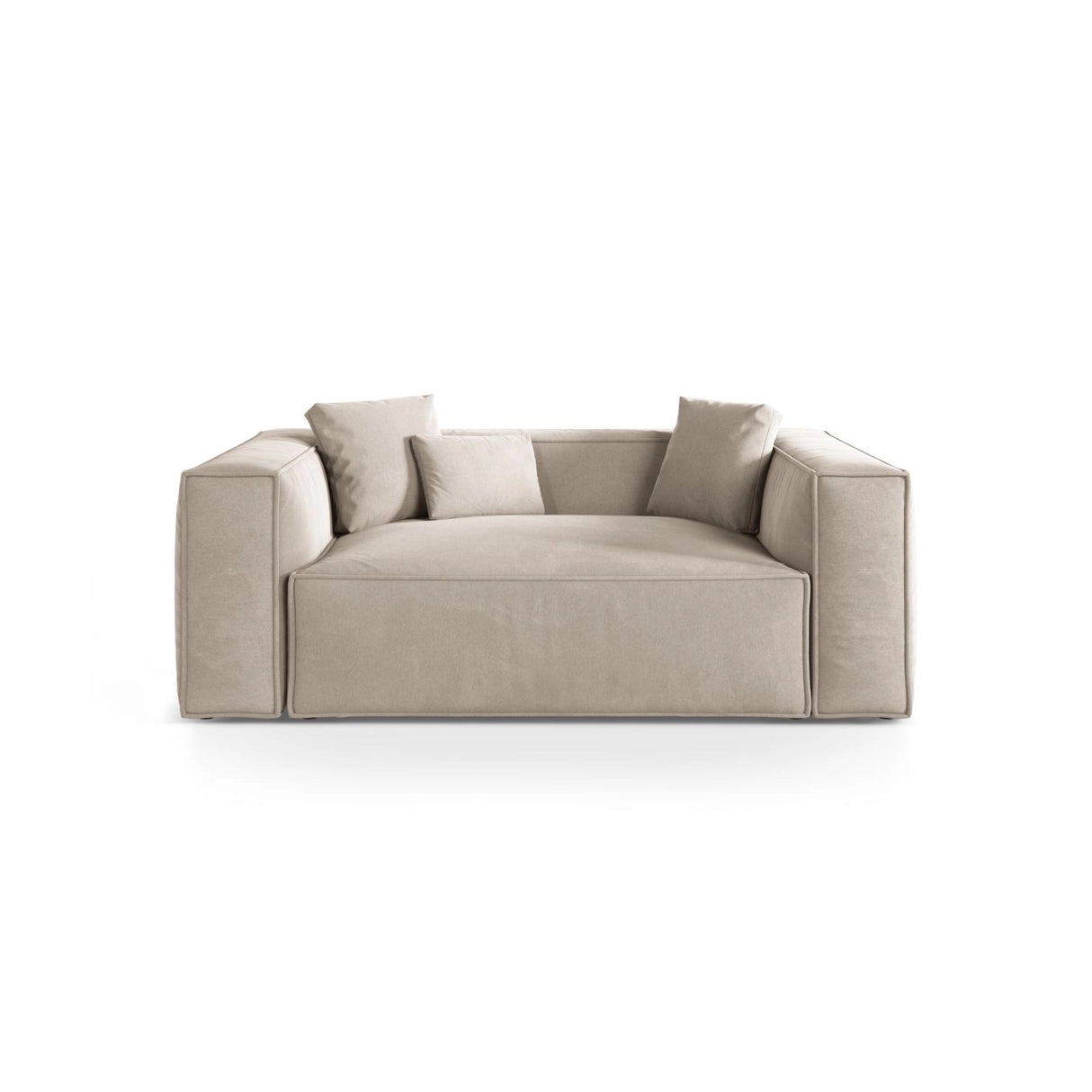 Aveiro 2-Sitzer Sofa aus Samt oder Strukturstoff, 180x118x86 cm von Cosmopolitan Design – Bild 1
