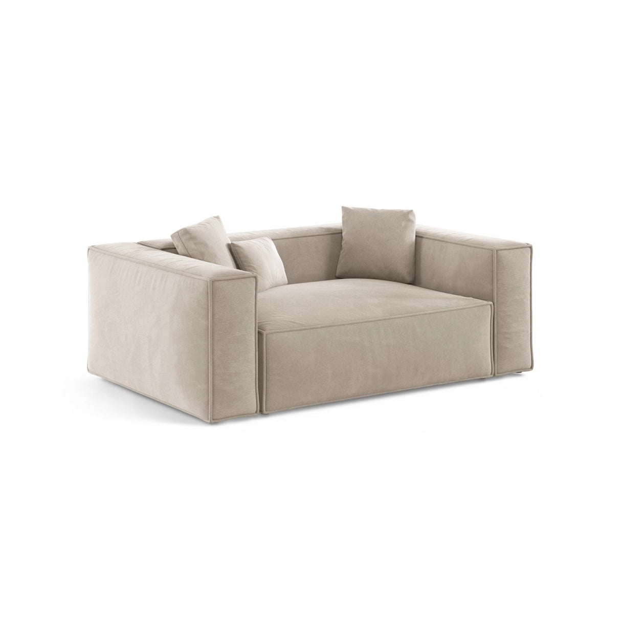 Aveiro 2-Sitzer Sofa aus Samt oder Strukturstoff, 180x118x86 cm von Cosmopolitan Design – Bild 2