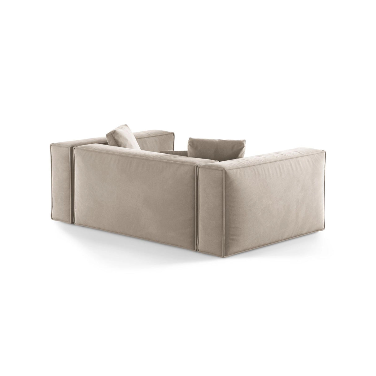 Aveiro 2-Sitzer Sofa aus Samt oder Strukturstoff, 180x118x86 cm von Cosmopolitan Design – Bild 3