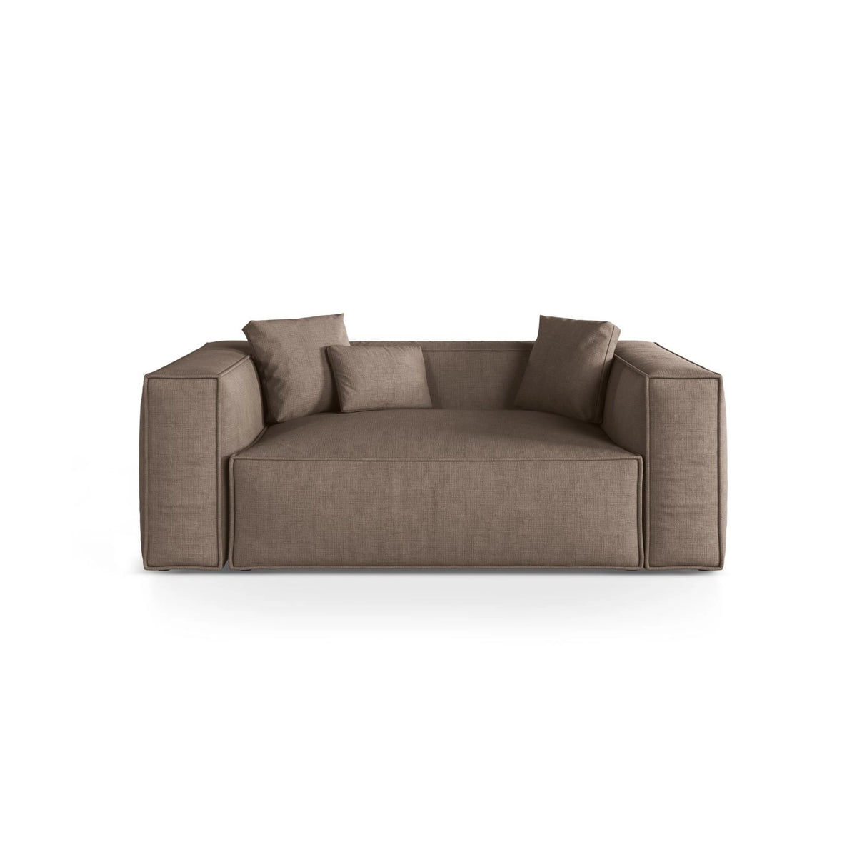 Aveiro 2-Sitzer Sofa aus Strukturierter Stoff in Cappuccino (Liberty 5), 180x118x86 cm von Cosmopolitan Design – Bild 1