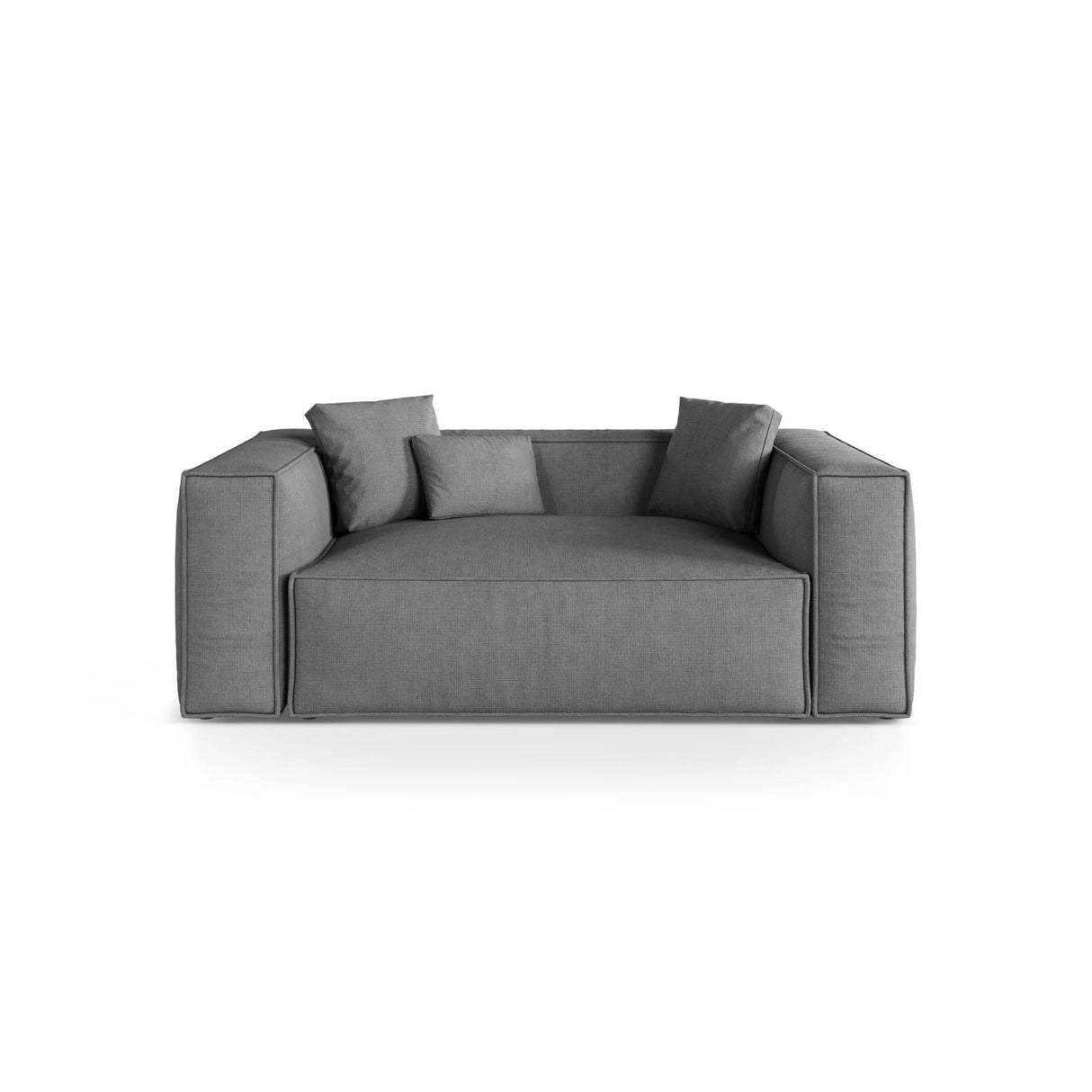 Aveiro 2-Sitzer Sofa aus Strukturierter Stoff in Grau (Liberty 20), 180x118x86 cm von Cosmopolitan Design – Bild 1
