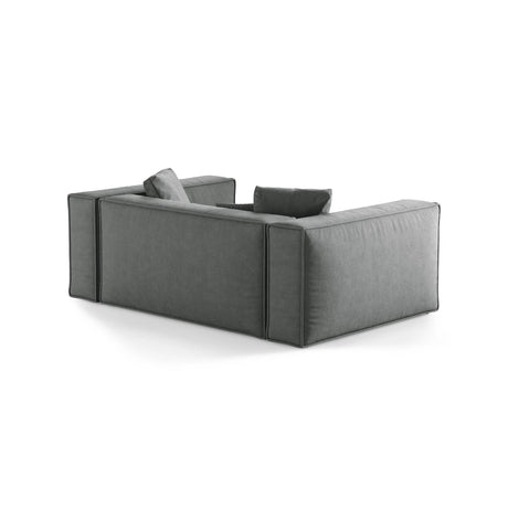 Aveiro 2-Sitzer Sofa aus Strukturierter Stoff in Grau (Liberty 20), 180x118x86 cm von Cosmopolitan Design – Bild 3