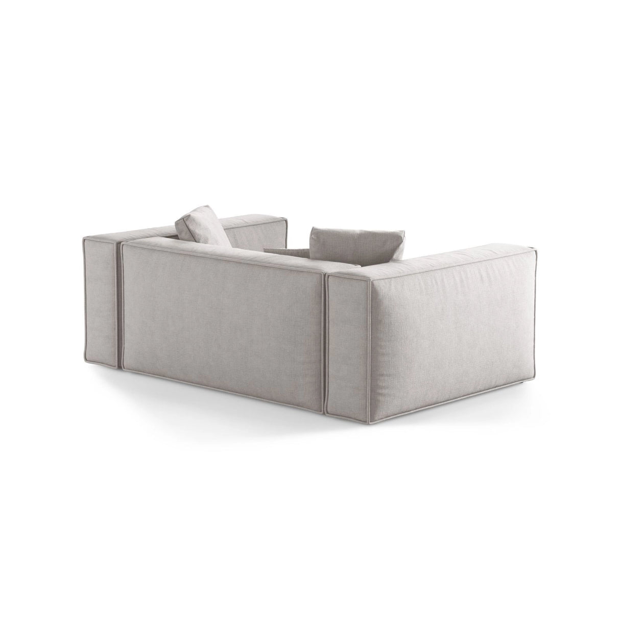 Aveiro 2-Sitzer Sofa aus Strukturierter Stoff in Hellgrau (Liberty 18), 180x118x86 cm von Cosmopolitan Design – Bild 3