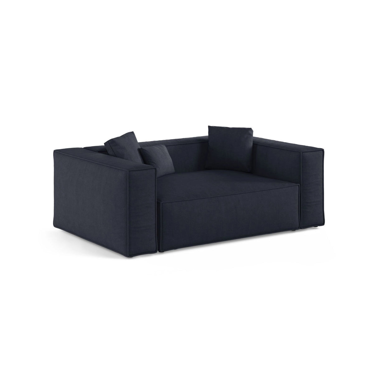 Aveiro 2-Sitzer Sofa aus Strukturierter Stoff in Marineblau (Liberty 15), 180x118x86 cm von Cosmopolitan Design – Bild 2