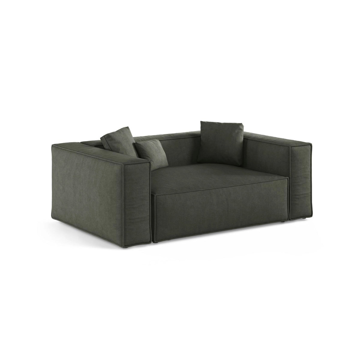 Aveiro 2-Sitzer Sofa aus Strukturierter Stoff in Moosgrün (Liberty 12), 180x118x86 cm von Cosmopolitan Design – Bild 2