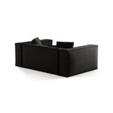 Aveiro 2-Sitzer Sofa aus Strukturierter Stoff in Schwarz (Liberty 22), 180x118x86 cm von Cosmopolitan Design – Bild 3