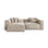 Aveiro 3-Sitzer Ecksofa, Linke Seite, aus Samt, Chenille oder Strukturstoff, 254x167x86 cm von Cosmopolitan Design – Bild 1