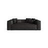 Aveiro 3-Sitzer Sofa aus Chenille in Anthrazit (Eden 21 Black), 220x118x86 cm von Cosmopolitan Design – Bild 1